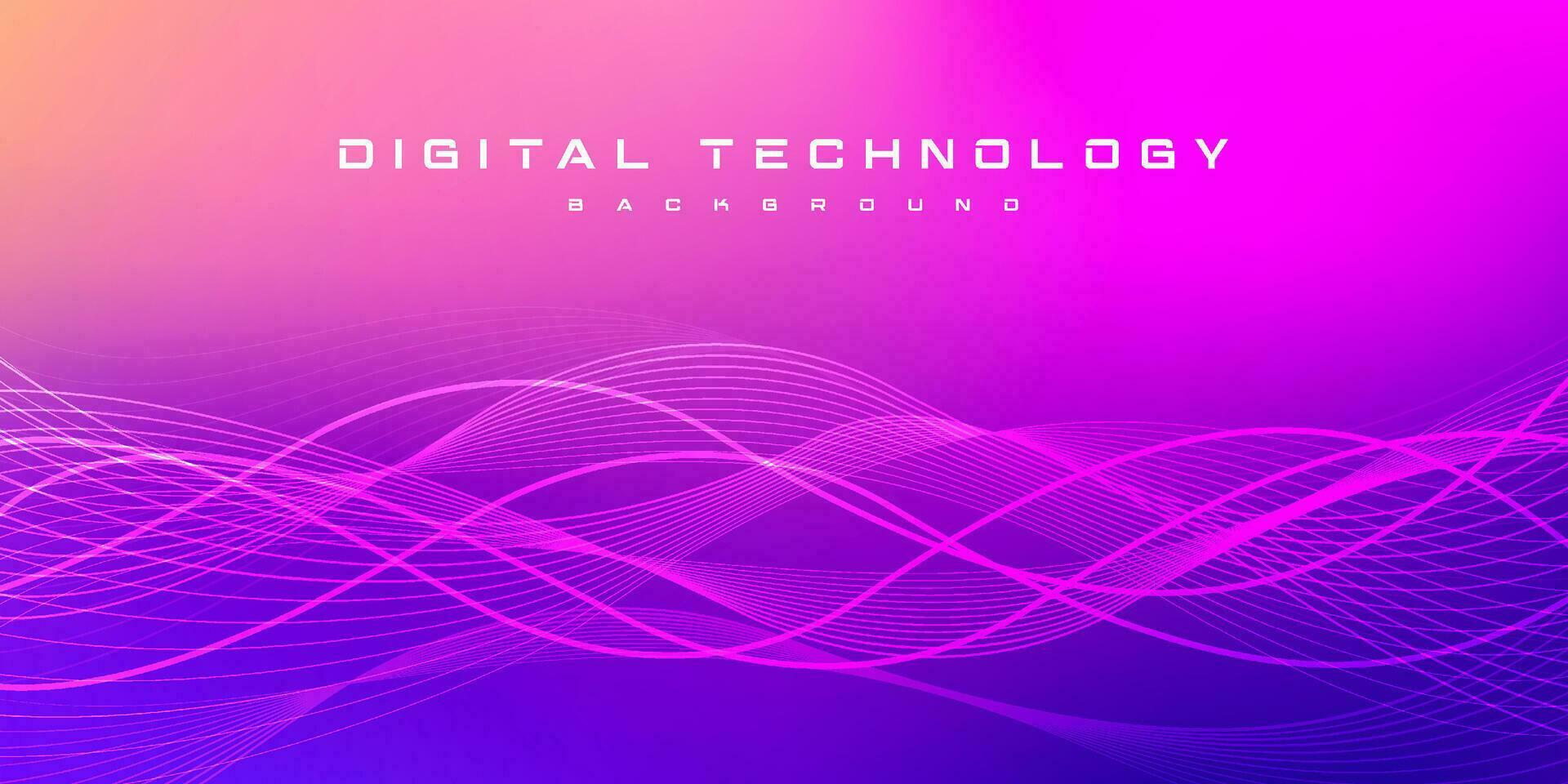 tecnología digital abstracta circuito futurista fondo rosa azul, tecnología de ciencia cibernética, futuro de comunicación de innovación, datos grandes ai, conexión de red de Internet, vector de ilustración de alta tecnología en la nube