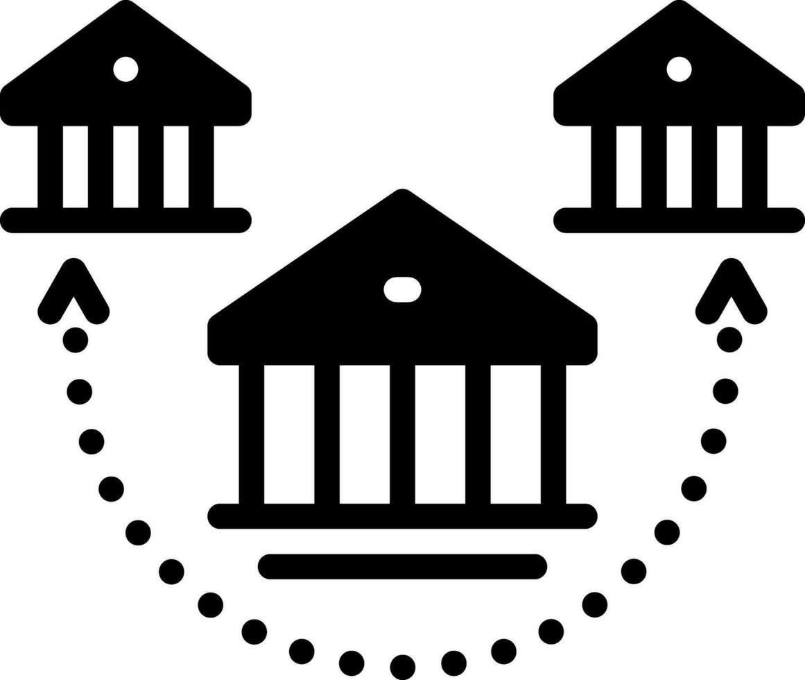 solid icon for branch vector