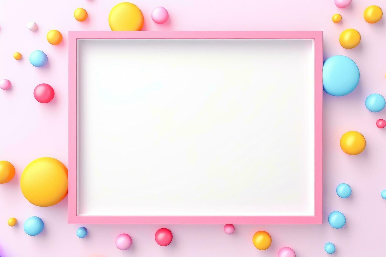 Mockup photo frames, Empty abstract shape framing for your design. template for picture, painting, poster, lettering or photo gallery, Generative AI illustration