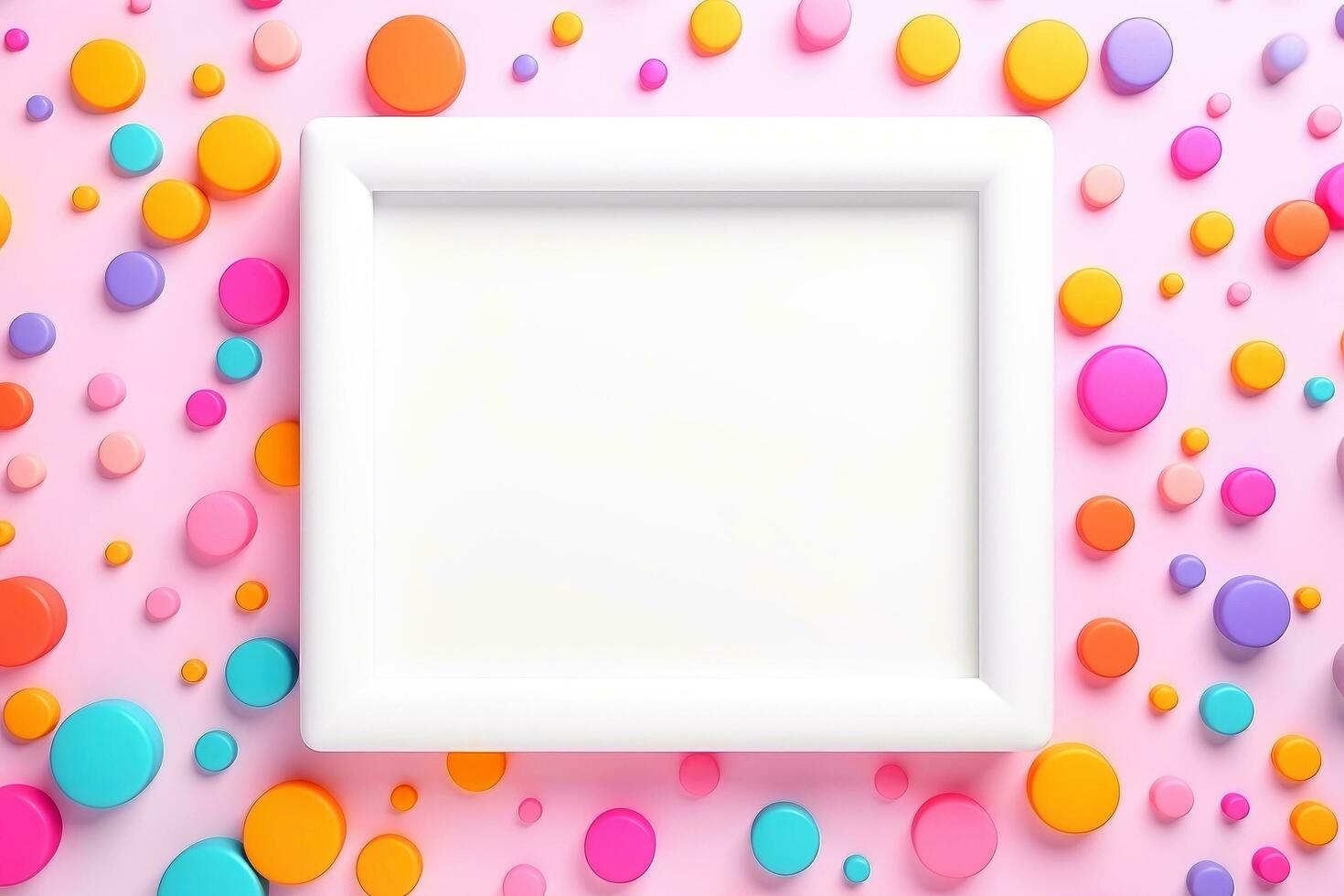 Mockup photo frames, Empty abstract shape framing for your design. template for picture, painting, poster, lettering or photo gallery, Generative AI illustration