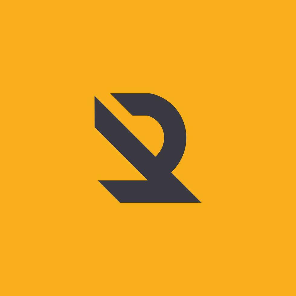 Letter R logo design element with modern creative concept vector