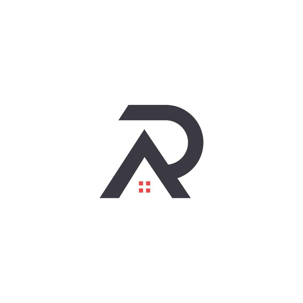 Letter R logo design element with modern creative concept vector