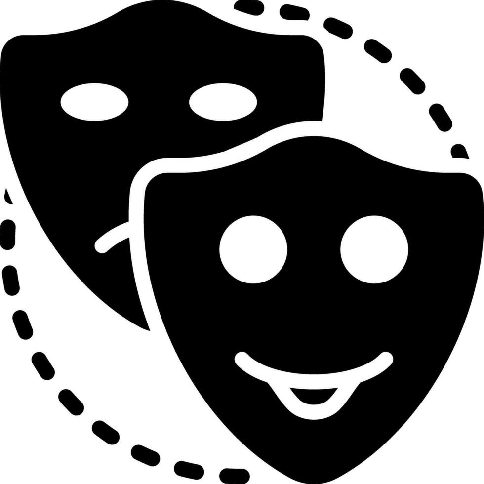 solid icon for pretend vector