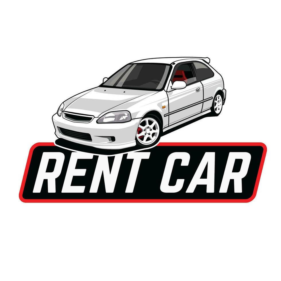 rent car logo vector