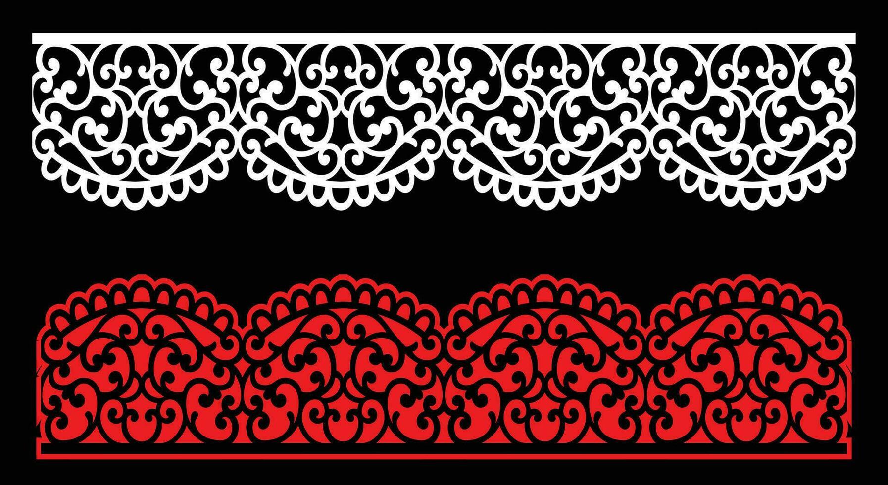decorativo pared paneles conjunto jali diseño cnc patrón, vector