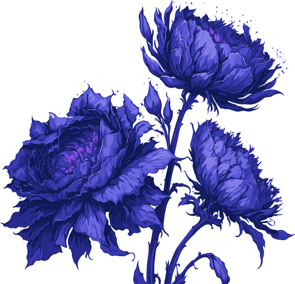 Violet February birth flower AI generative png