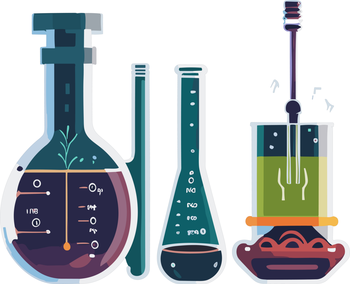 Test tube scientist png