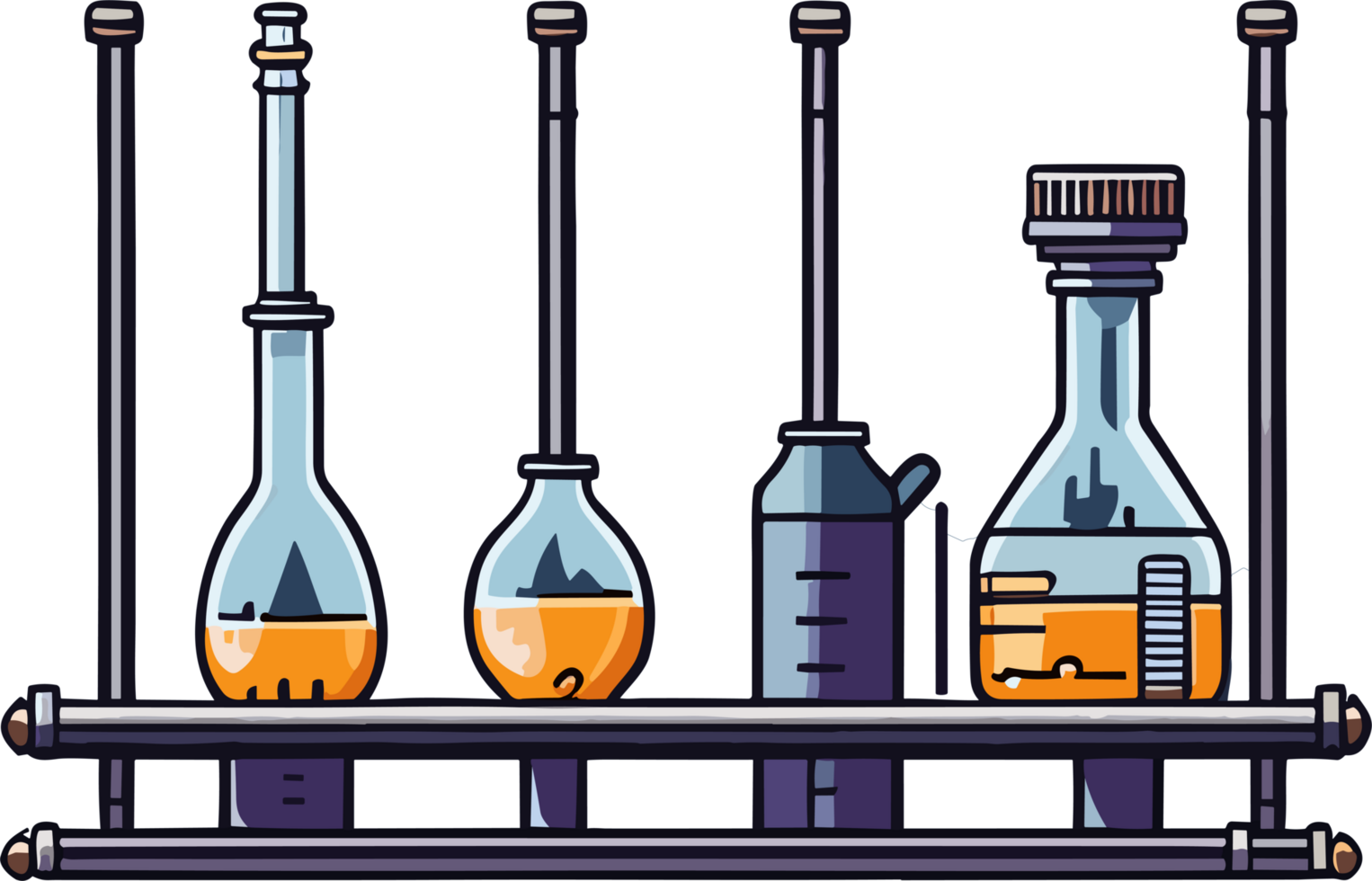 Test tube scientist png