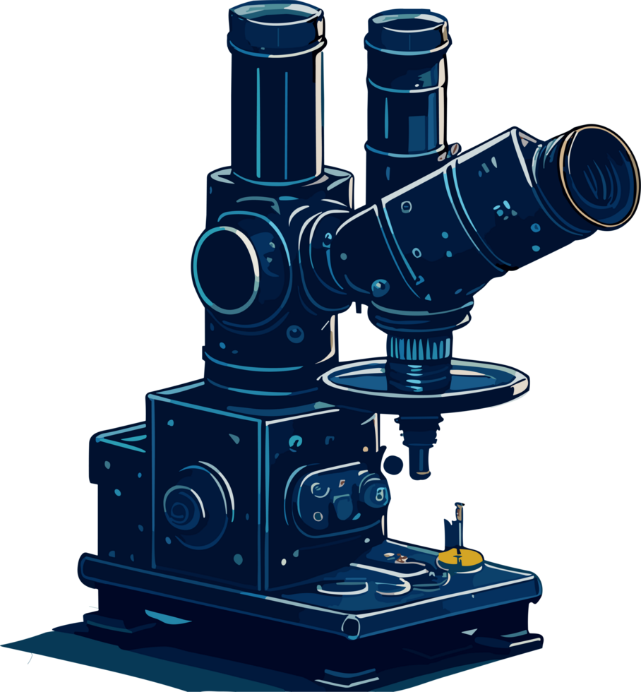 Microscope in lab png