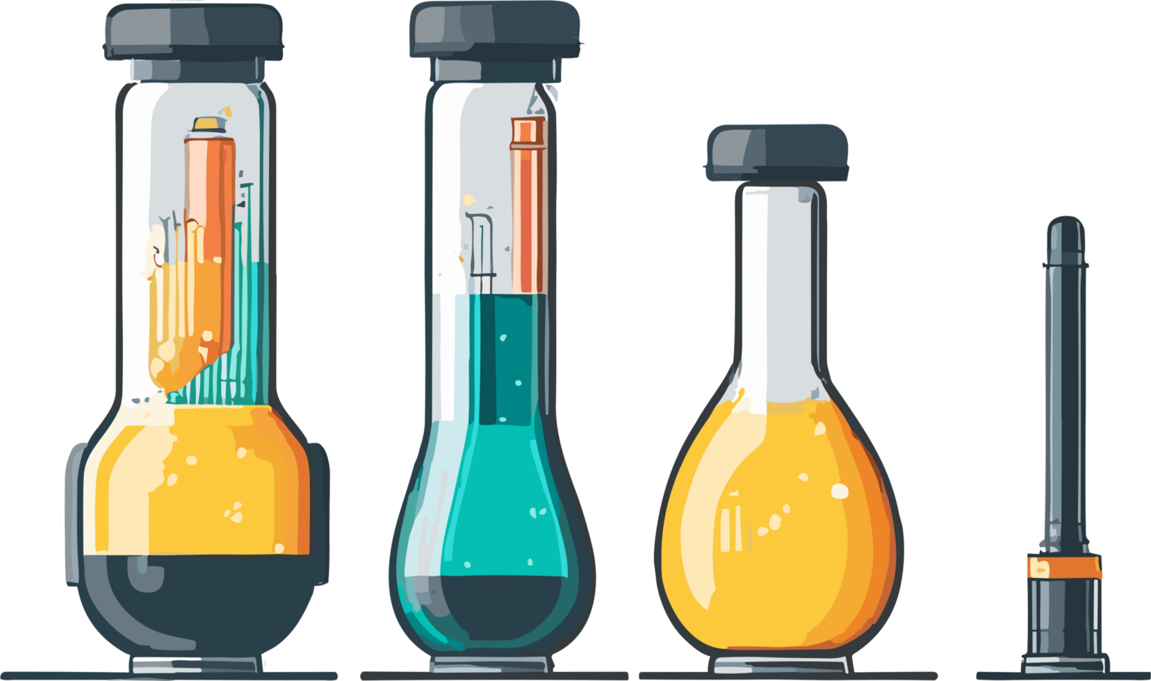 Test tube scientist png