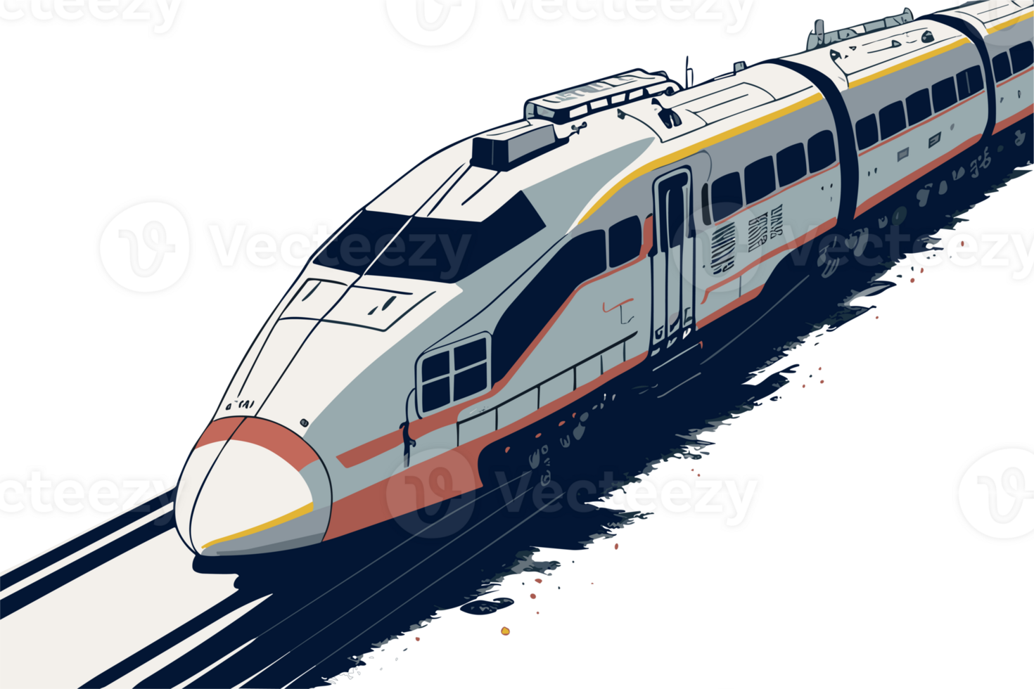 bala tren shinkansen ai generativo png