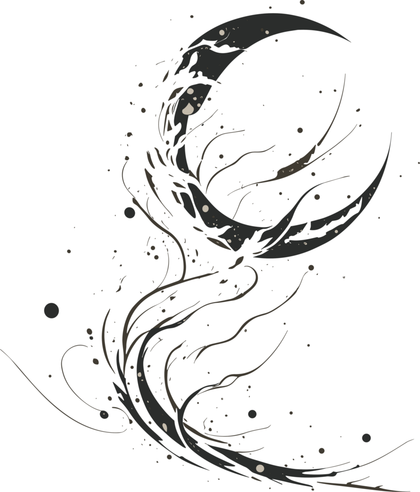 Lunar Elegance Captivating Beauty of the Moon png