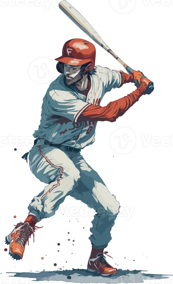 pas parfait explorant le art de base-ball tangage ai génératif png