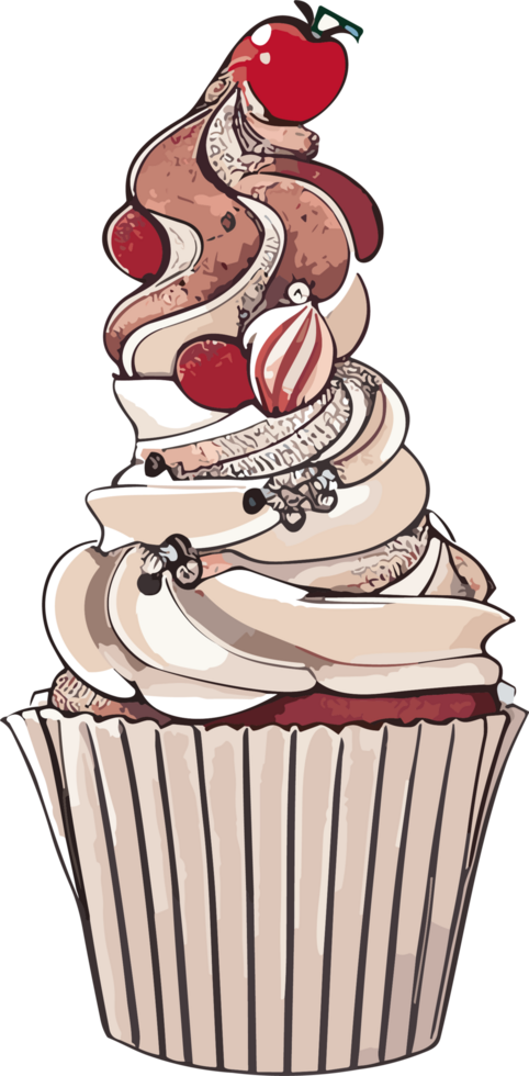 Sweeet Delights Exploring the World of Cupcakes png