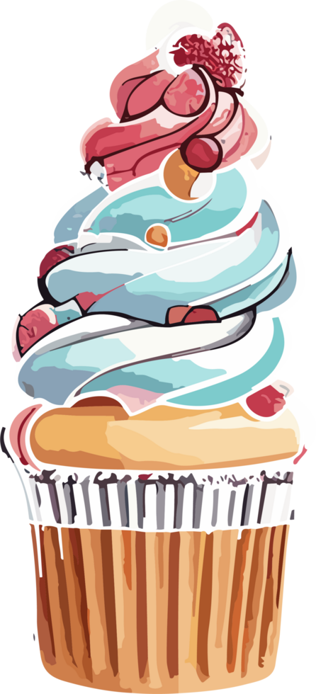 Sweeet Delights Exploring the World of Cupcakes png