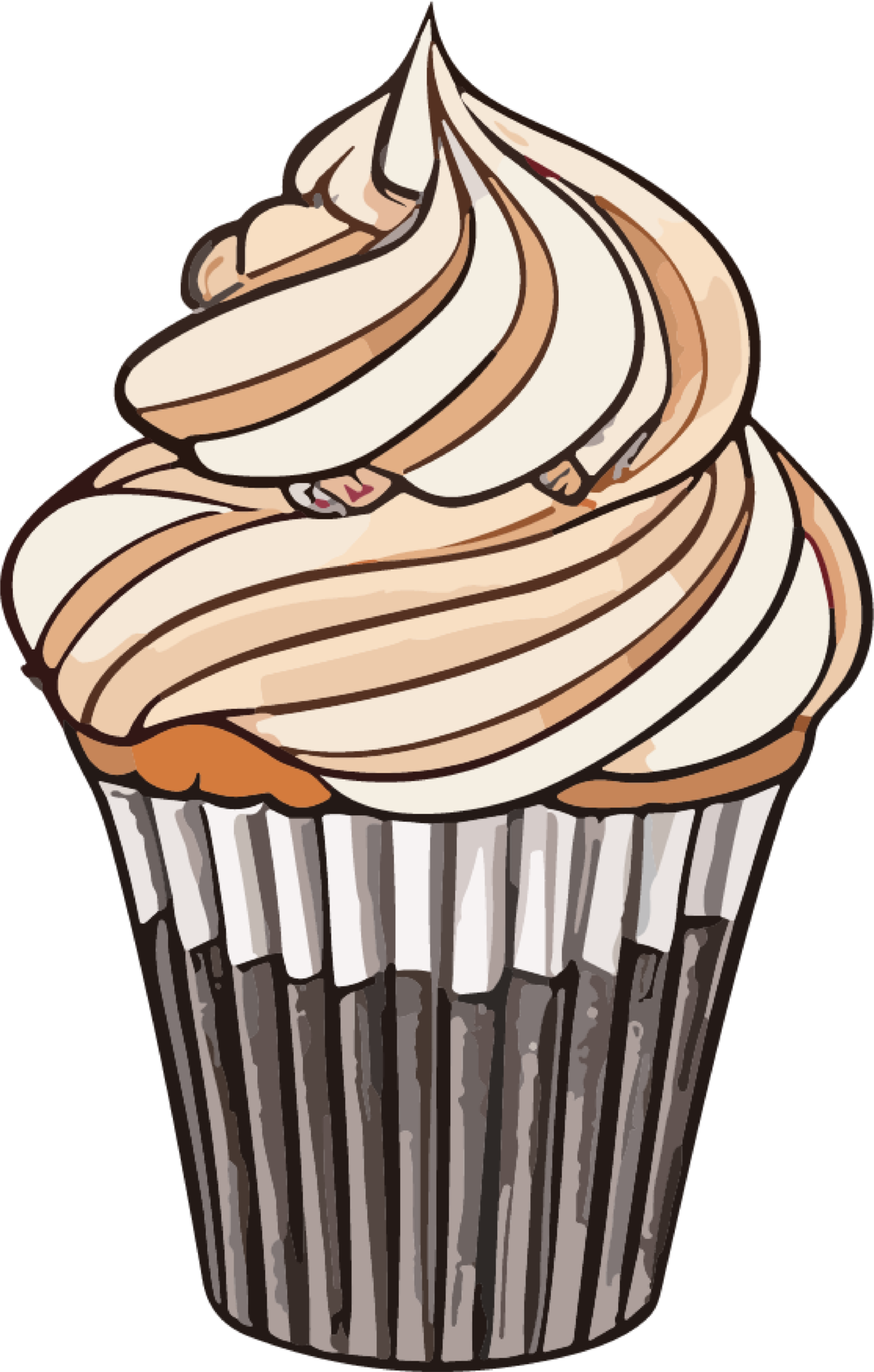 Cupcake Magic A Culinary Journey Through Mini Delights AI generative 