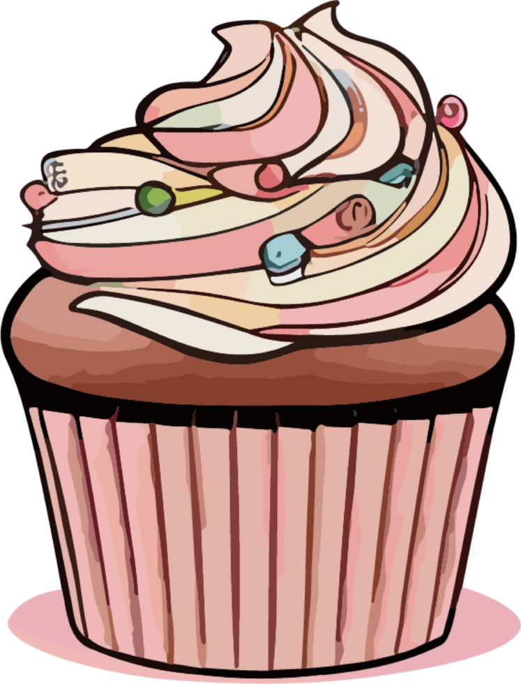 Cupcake Magic A Culinary Journey Through Mini Delights png