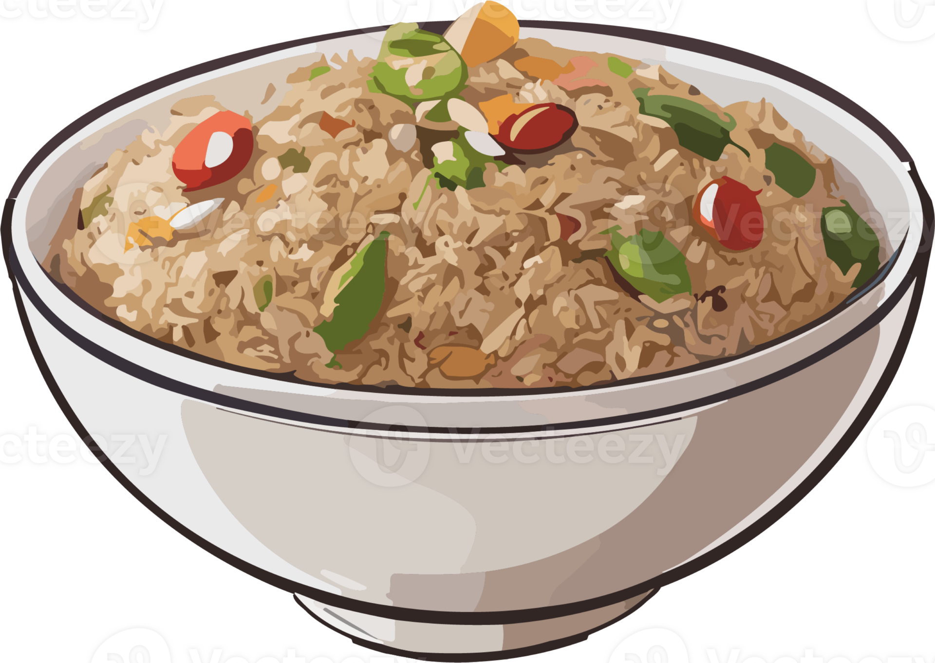 Flavorful Fusion A Culinary Journey Through Fried Rice AI generative 