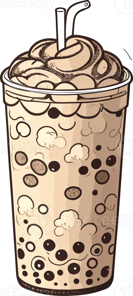 Flavorful Infusion Unveiling the Magic of Bubble Tea png