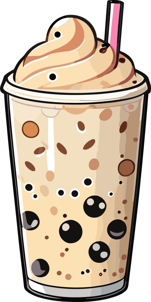 Flavorful Infusion Unveiling the Magic of Bubble Tea png