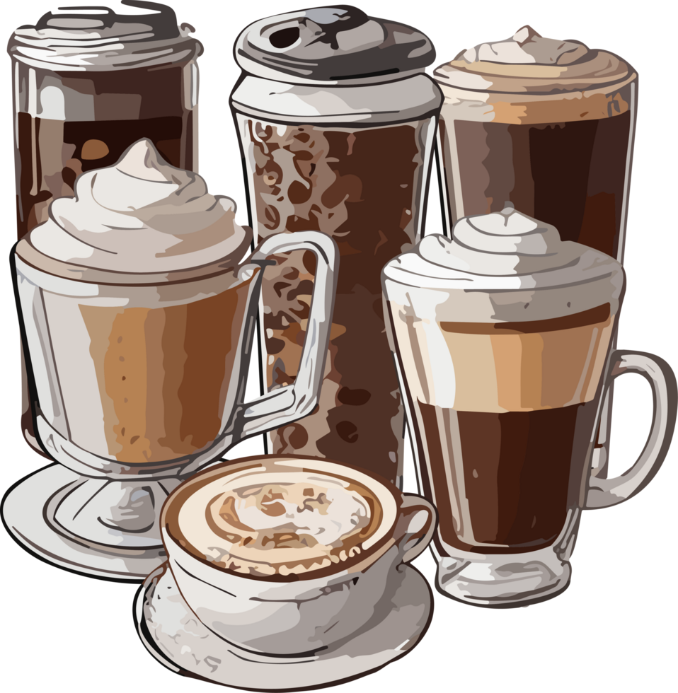 Koffein Chroniken Enthüllung das Geheimnisse von Kaffee ai generativ png