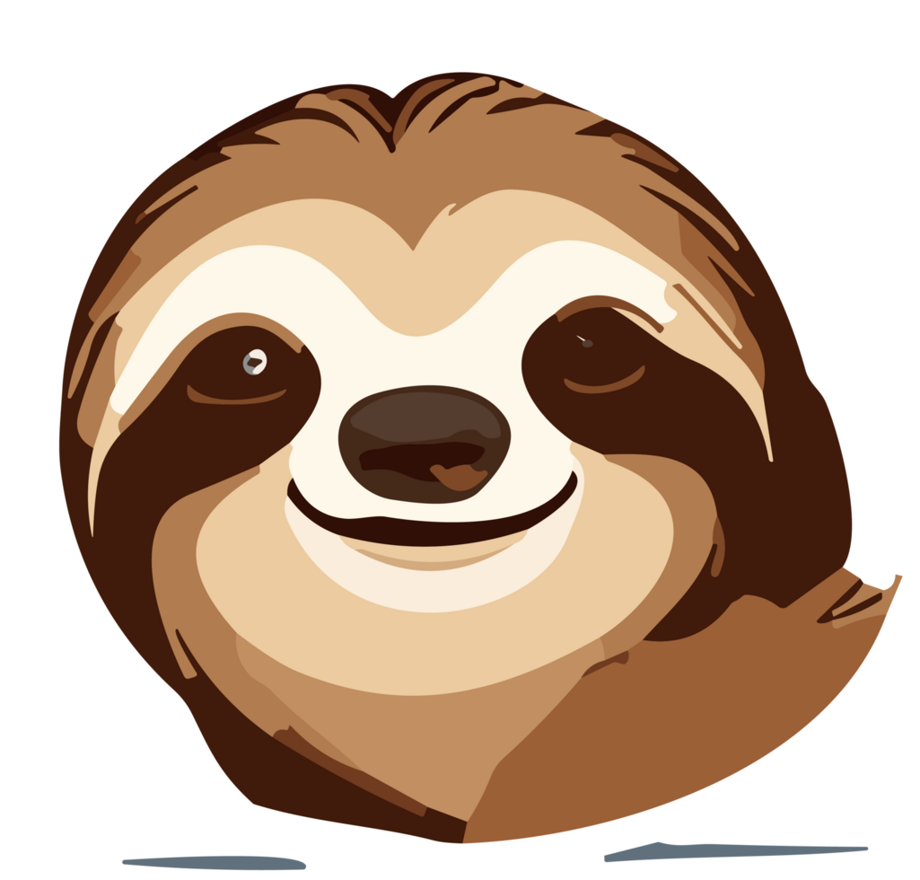 Sloth Delights Captivated by the Relaxed Charisma AI generative png