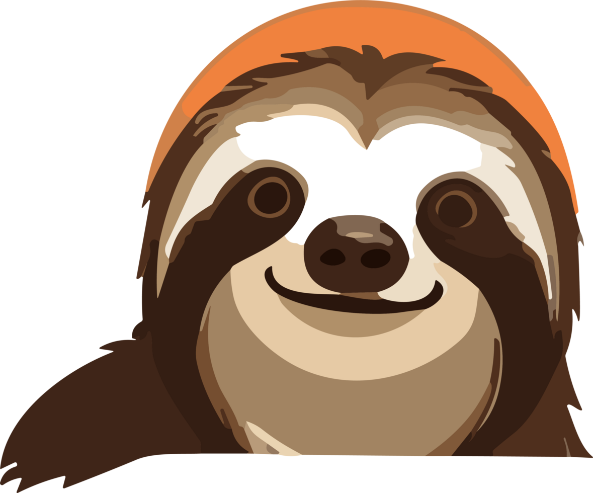 Sloth Delights Captivated by the Relaxed Charisma AI generative png