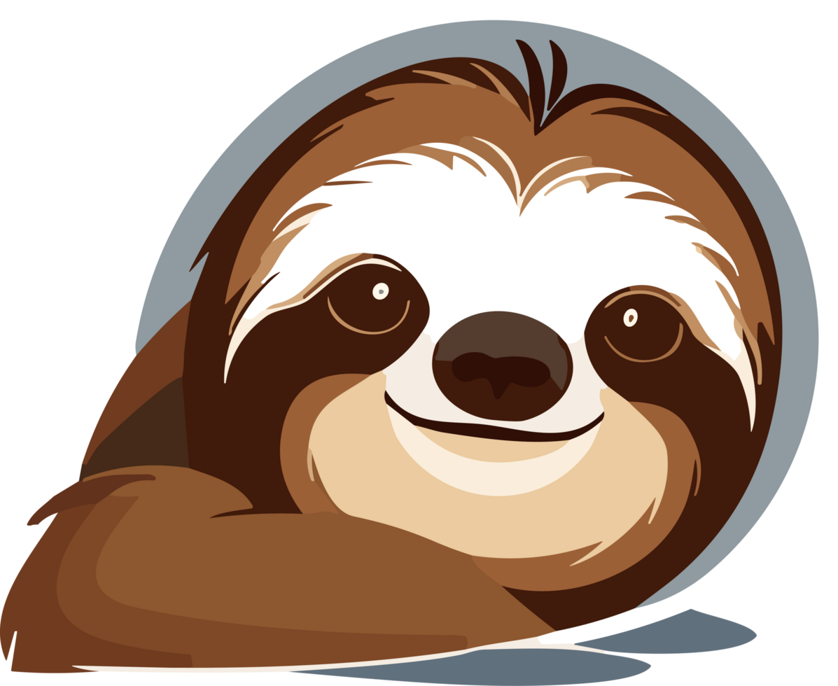 Sloth Delights Captivated by the Relaxed Charisma AI generative png
