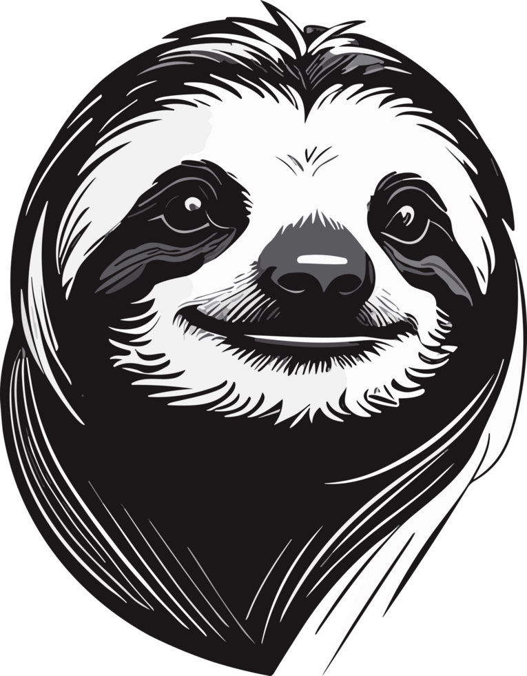 Sloth Delights Captivated by the Relaxed Charisma AI generative png