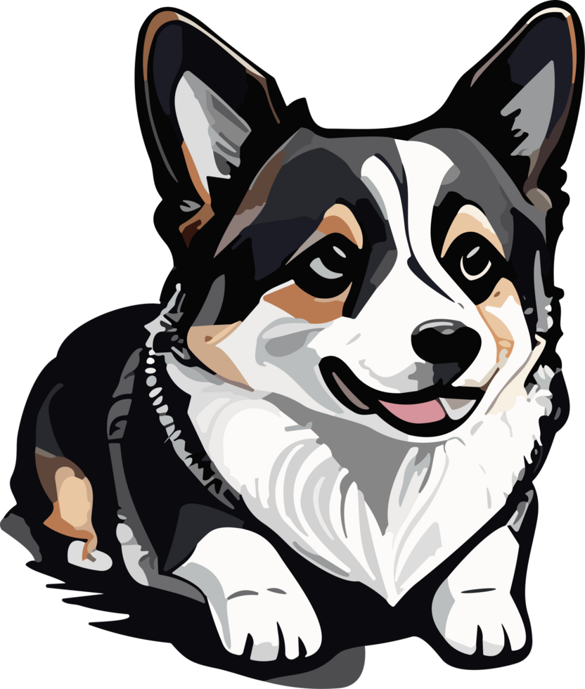 corgi capperi avventure di un' giocoso cucciolo ai generativo png