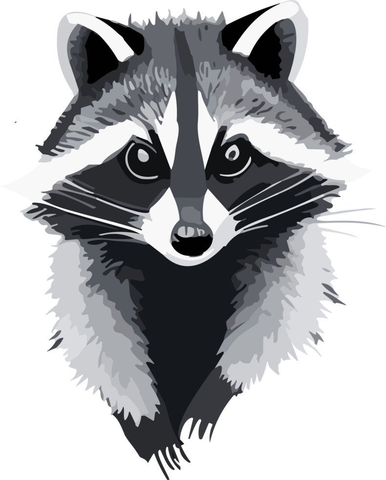 Raccoon Chronicles Exploring Nature's Bandit AI generative png