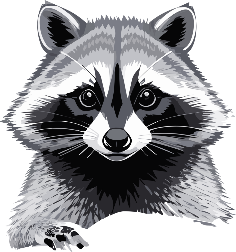 Raccoon Chronicles Exploring Nature's Bandit AI generative png