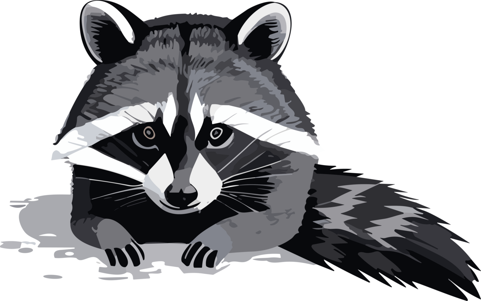 Waschbär Chroniken erkunden der Natur Bandit ai generativ png