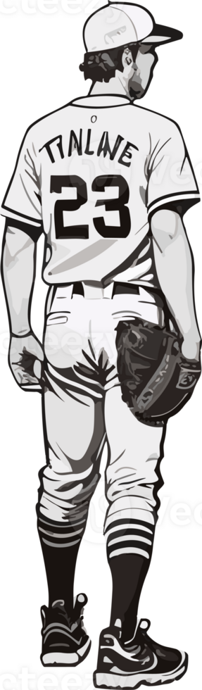 Pitching Prowess The Art of a Baseball Pitcher AI generative png