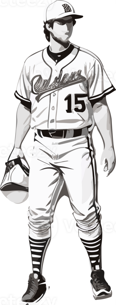 Pitching Prowess The Art of a Baseball Pitcher AI generative png