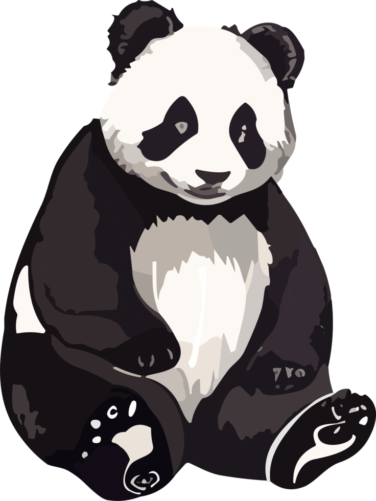 Cute Panda Dreamscape Aesthetic Expressions of Delight AI generative png