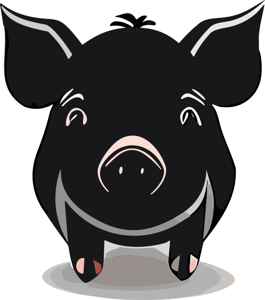 Sweet Piglet Whimsy Exploring the World of Cute Pink Pigs AI generative png