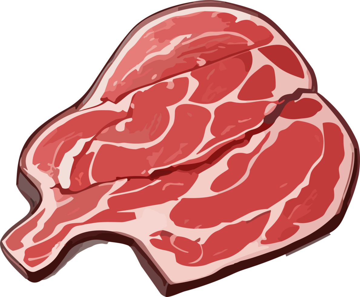 Meat Inspirations Portraying the Essence of Raw Protein Delights AI generative png