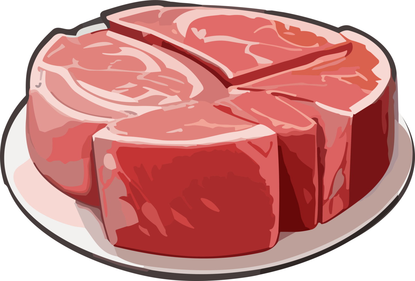 Meat Inspirations Portraying the Essence of Raw Protein Delights AI generative png