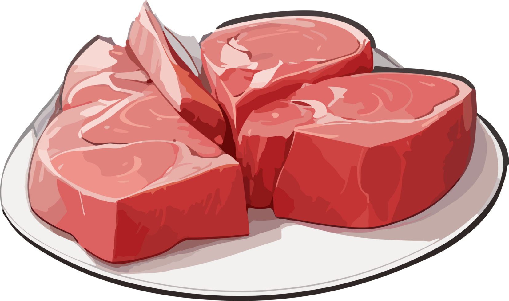 Meat Inspirations Portraying the Essence of Raw Protein Delights AI generative png