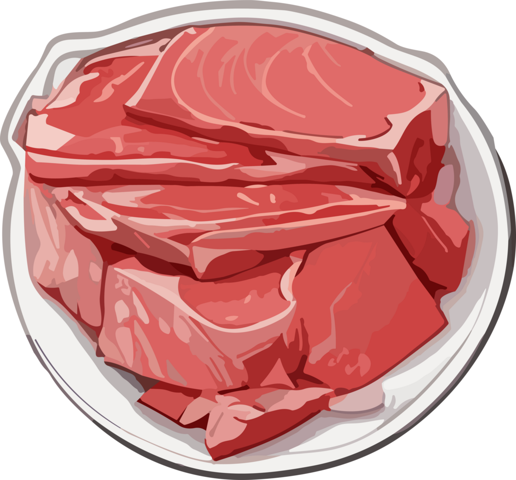 Meat Inspirations Portraying the Essence of Raw Protein Delights AI generative png