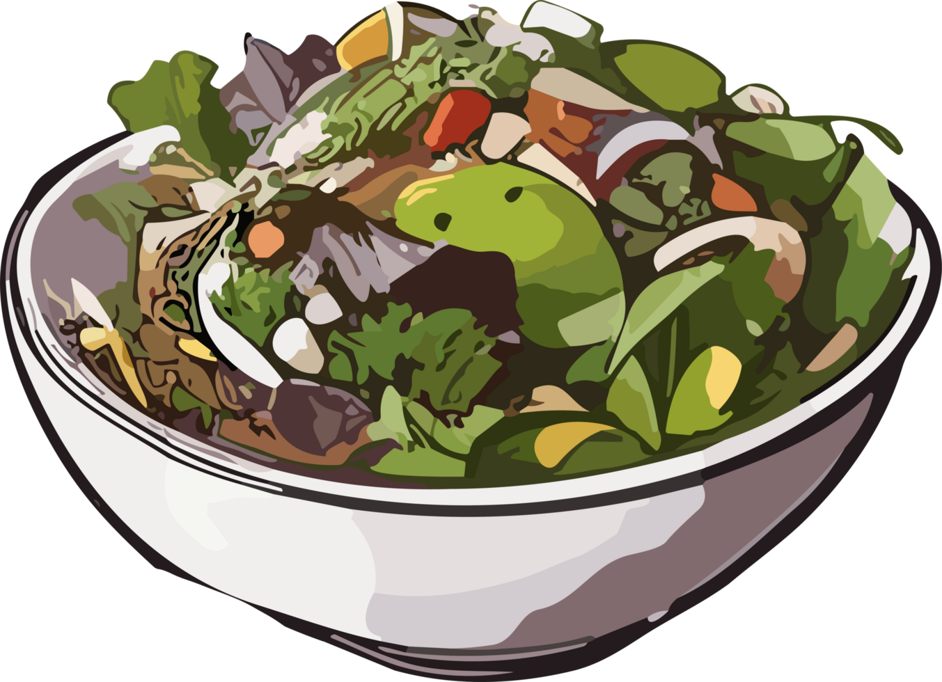 Salad Inspirations Portraying the Art of Fresh and Healthy Cuisine AI generative png