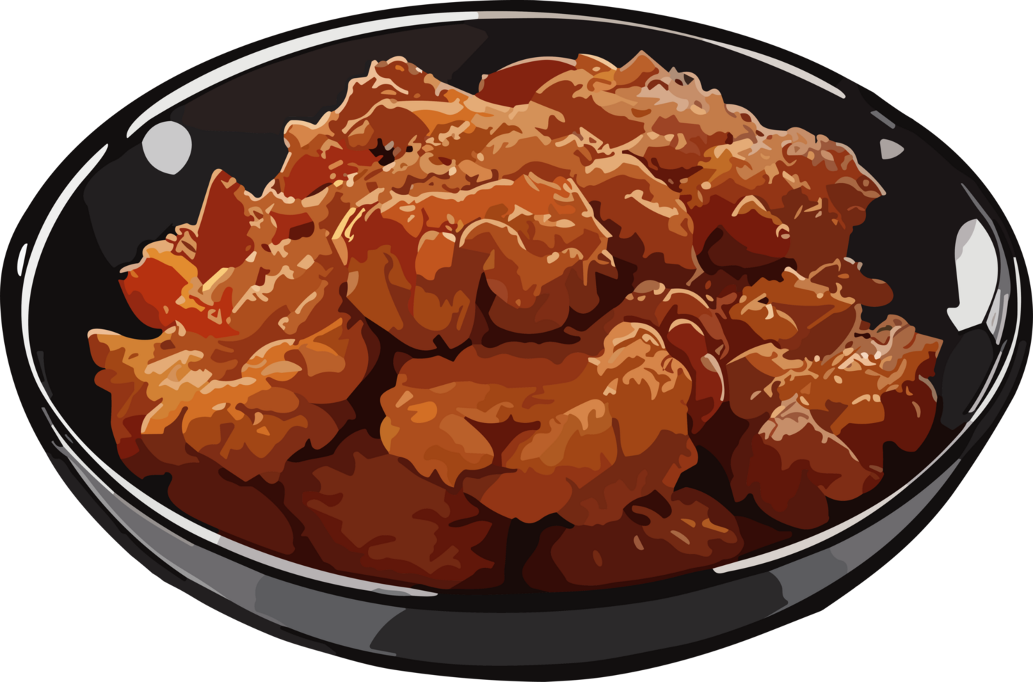 Korea Fried Flavors A Visual Celebration of Culinary AI generative png