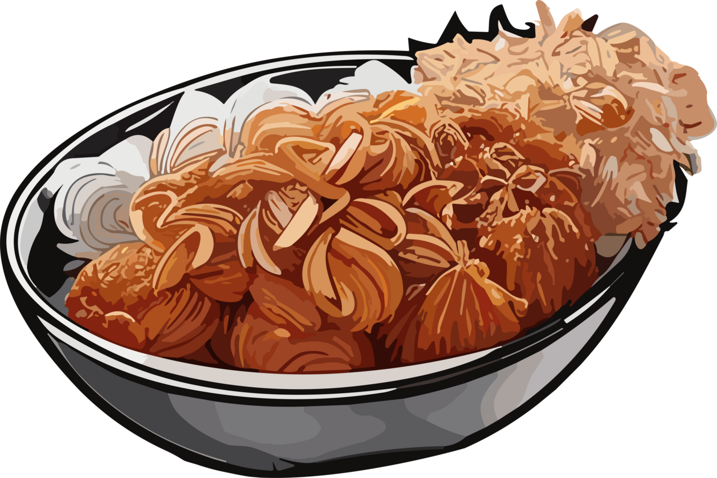 Korea Fried Flavors A Visual Celebration of Culinary AI generative png