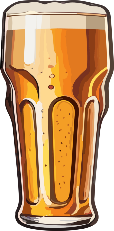 Cheers to Craftsmanship Artistry in a Pint of Beer AI generative png