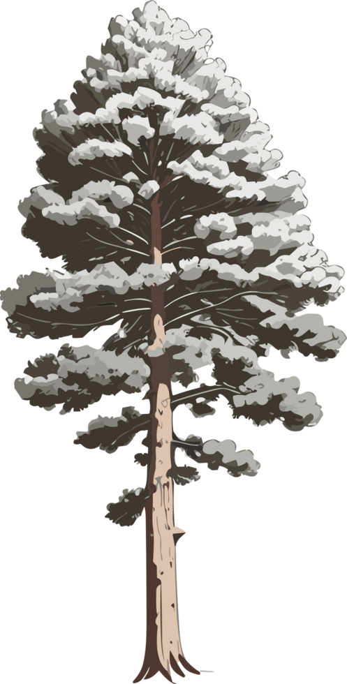 Pine Tree Reverie A Visual Voyage into Natural Harmony AI generative png