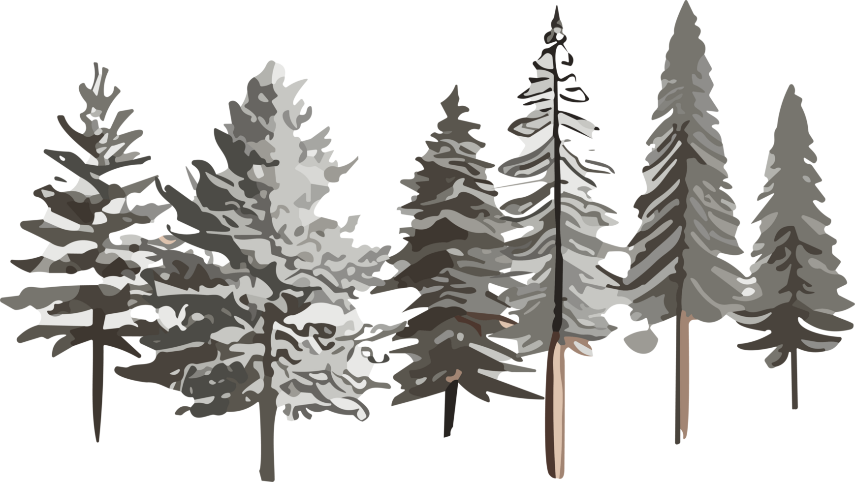 Pine Tree Reverie A Visual Voyage into Natural Harmony AI generative png