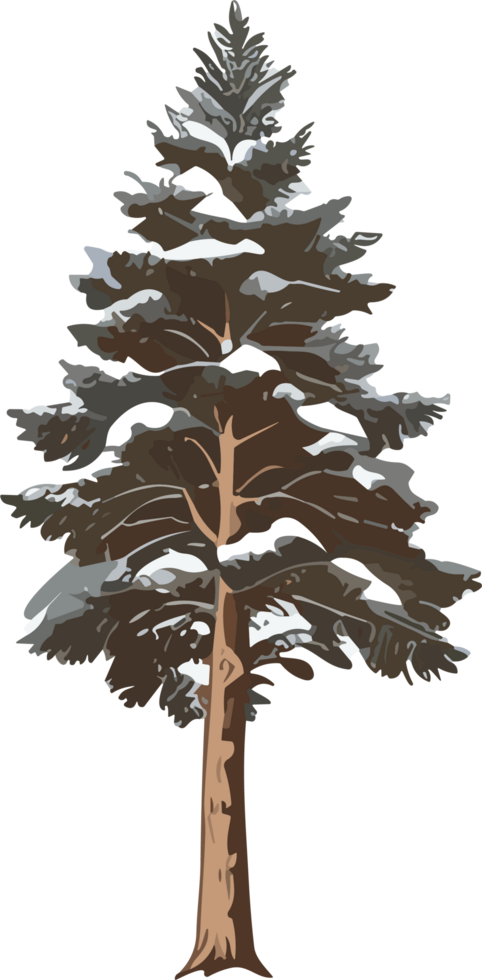 Pine Tree Reverie A Visual Voyage into Natural Harmony AI generative png
