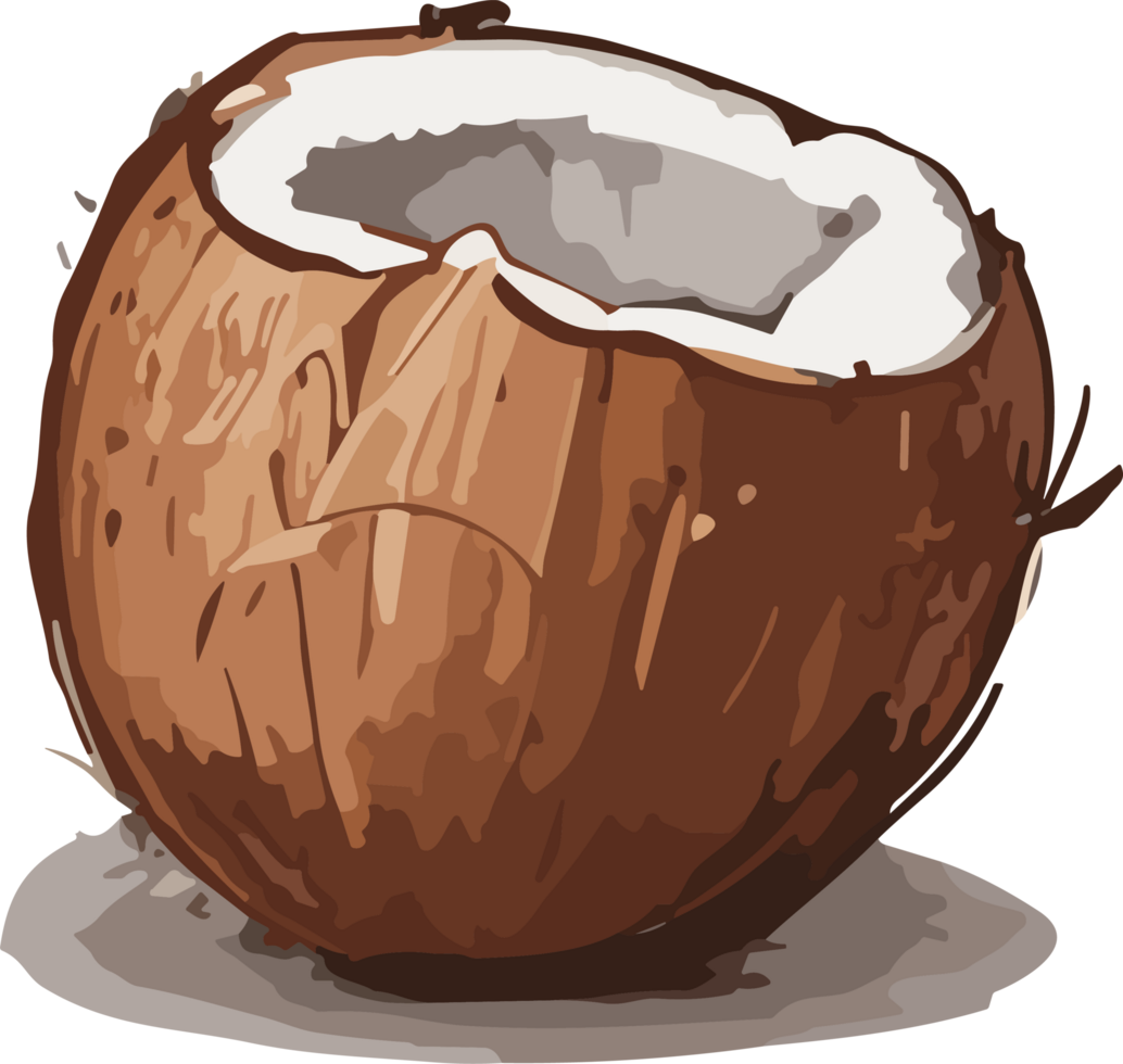 Nature's Bounty Coconut Artistry for Your Collection AI generative png