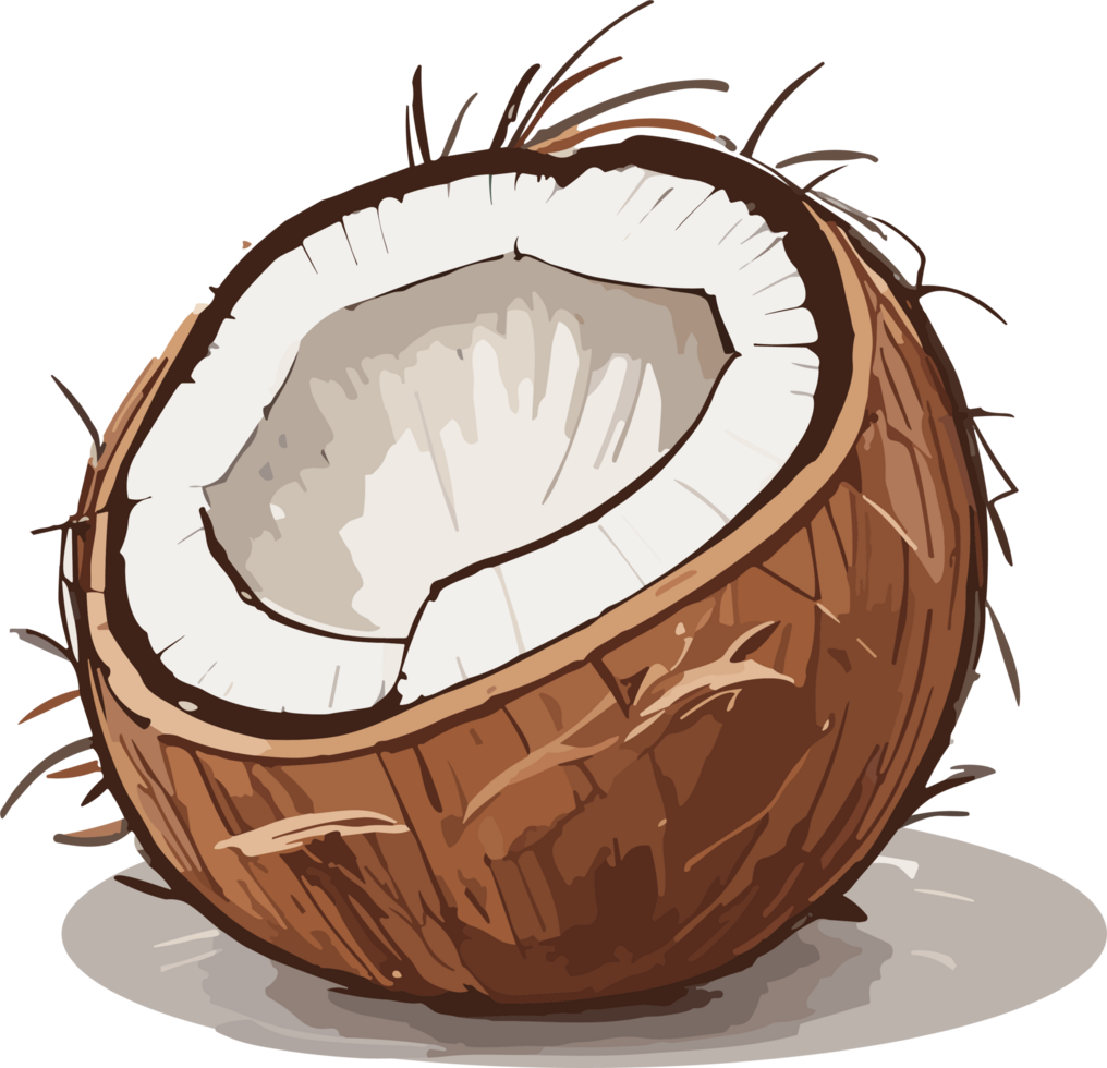 Nature's Bounty Coconut Artistry for Your Collection AI generative png